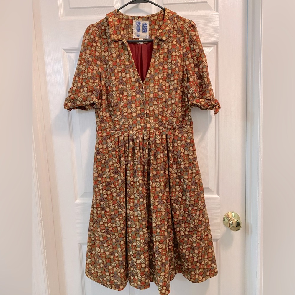 Edme & Esyllte Anthropologie Cotton Shirt Dress Size 8